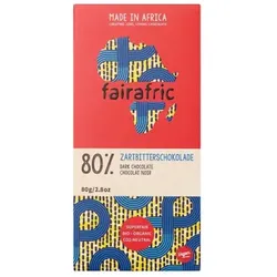 Fairafric Zartbitterschokolade 80% Kakao bio