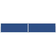vidaXL Seitenmarkise 220 x 1200 cm Blau Polyester