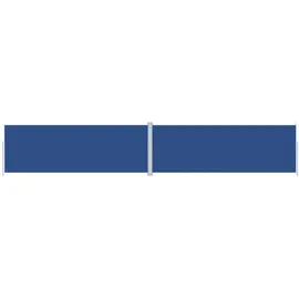 vidaXL Seitenmarkise 220 x 1200 cm Blau Polyester