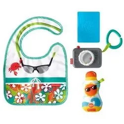 FISHER PRICE GKC50 FISHER-PRICE Reisespaß Rassel- und Knisterset, Baby-Spielzeug für Neugeborene