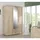 Forte Drehtürenschrank Gloria 139,2 x 200,8 x 59,6 cm Eiche Sonoma