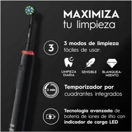 Oral-B Pro 3 3000 Sensitive Clean schwarz + Aufsteckbürste