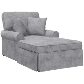 vidaXL ARES Chaise Lounge mit Rock hellgrau