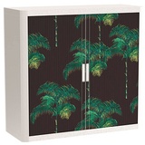 PAPERFLOW easyOffice Tropical Rollladenschrank 62448 2 Fachböden 110,0 x 41,5 x 104,0 cm