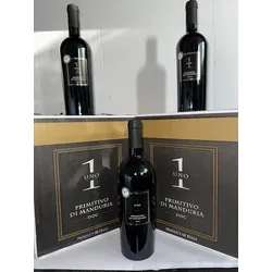 Primitivo di Manduria UNO 1 2023 14% Alk 0,75 ltr. Masseria La Volpe (VORTEILSKARTON) MIT 15 Fl. !!)