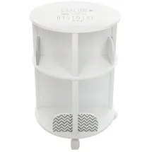 Atmosphera Kinderbücherregal rund 59 cm Holz MDF grau weiß