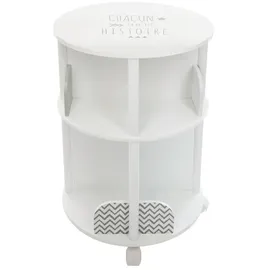 Atmosphera Kinderbücherregal rund 59 cm Holz MDF grau weiß