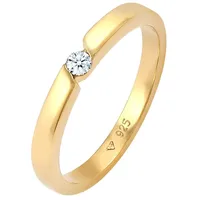 Elli DIAMONDS Verlobungsring Diamant (0.06 ct.) 925 Silber 54 Damen