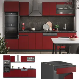Vicco Küchenzeile R-Line 300 cm Rot