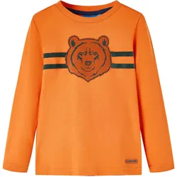 Kinder-Langarmshirt Dunkelorange 116