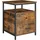 VASAGLE Nachtschrank 45 x 45 x 60 cm Braun/Schwarz