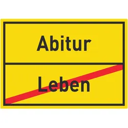 HB-Druck Abitur Leben Aufkleber Ortsaufkleber A7 (74x105mm)