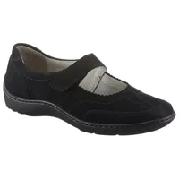 WALDLÄUFER HENNI Riemchenballerina Slipper, Bequemschuh, Klettschuh in komfortabler Weite