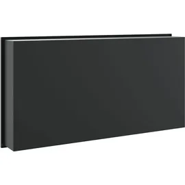 vidaXL Duschnische Mattschwarz 62x32x9 cm Edelstahl