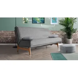 Schlafsofa Atessa Mischgewebe H:90cm/B:200cm/T:100cm Grün mit Stauraum Relaxfunktion skandinavisch