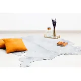 MY HOME Fellteppich MY HOME "Elaya" Gr. 41, bunt (grau, silberfarben), B:90cm H:12mm L:160cm, Kuhfell, Teppiche, Fellteppich, stilvoll, Teppich aus Leder