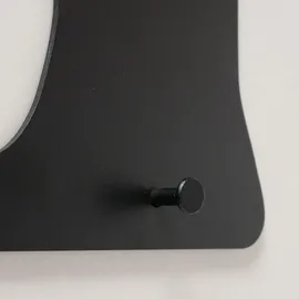Boltze Garderobenhaken Hi 2 x 38 x 30 cm Schwarz