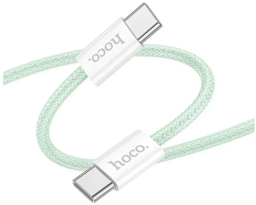 HOCO Ladekabel/Datenkabel Typ C auf Typ C 60W X104 Schnellladekabel in Grün Smartphone-Kabel, (200 cm)