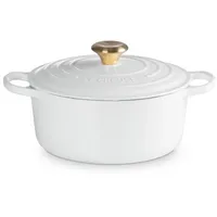 Le Creuset Signature Bräter 24 cm rund weiß