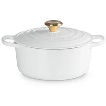 Le Creuset Signature Bräter 24 cm rund weiß