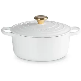 Le Creuset Signature Bräter 24 cm rund weiß