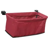 perfk Bollerwagen Faltbar Aufbewahrungstasche Wagon Cart Hecktasche,für Strandwagen Klappbar Universal Wagon Korb für Outdoor Camping Garten, Rot