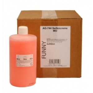 Flüssigseife in Kartuschen, M Kartusche mit cremiger Flüssigseife, Farbe: rosa, 1 Karton = 6 x 950 ml - Kartuschen