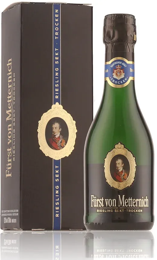 Fürst von Metternich Riesling Sekt trocken 12,5 % Vol. 0,2l in Geschenkbox