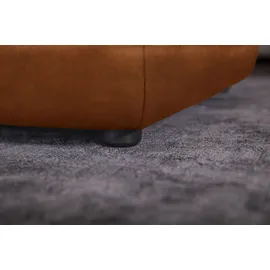 W.Schillig Ecksofa »around-the-block, modern und elegant, bequem, L-Form« mit eleganter Biese, mit Federkern braun