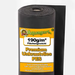 25m2 Unkrautvlies Gartenvlies Mulchvlies Bodengewebe 190g 1m breit PES