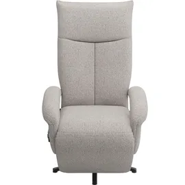 sit&more TV-Sessel Zoe 74 x 112 x 82 cm Silber Polyester mit Kopfteilverstellung & 360° Drehfunktion