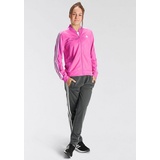 Adidas Kinder Sportanzug Essentials 3-Streifen, SELUFU/CLPINK, 164