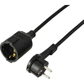 Sygonix SY-7169684 Strom Verlängerungskabel 16A Black 2.00m H05VV-F 3G 1,5mm2