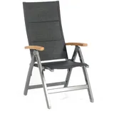 SonnenPartner Sierra Klappsessel 70 x 60 x 112 cm anthrazit