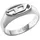 Diesel Herren OVAL D Logo Ring aus silberfarbenem Edelstahl DX158704010