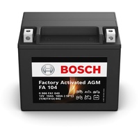 Bosch Automotive BOSCH Motorradbatterie, 10 Ah, 150 A, mit AGM-Technologie, zyklenfeste Starterbatterie, wartungsfrei