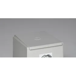PROREGAL Deckel für Abfall- und Wertstoffsammelsystem 60 Liter | Kunststoff | Grau