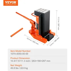 Vevor Hebebühne Stahl 20-173 mm/287-440 mm