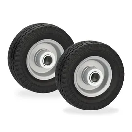 Relaxdays Rad im 2er Set - Schwarz