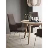 Stressless® Polsterstuhl Laurel, High Back mit Armlehne, Größe L, mit Beinen aus Stahl in Schwarz matt braun
