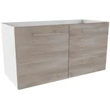 Fackelmann Waschtischunterschrank Lima 80 x 42 x 35 cm Weiß Matt