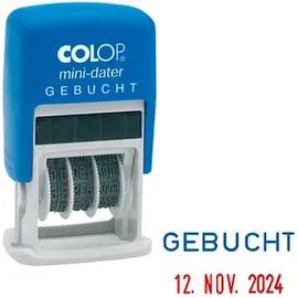 Colop Datumstempel mit Text "Gebucht"