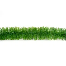 3m Grasgirlande 7cm Innen Außen Lamettagirlande Dekogirlande Weihnachten Weihnachtsgirlande künstliche Festzeltgirlande Hochzeit Maibaum Grün matt