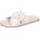 Melvin & Hamilton Petra 7 Leder-Geflochtene Schuhe für Damen Pantolette Flache Absätze, Echtes Leder, Von Hand geflochten weiß 42 EU