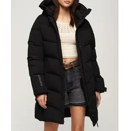 Superdry Damen. Wattierter City Chevron Parka schwarz 38 - Black - S