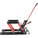 Gdetnysty Motorrad Hebebühne Hydraulischer Montageständer 1500lbs Tragkraft 115-365mm Hubhöhe Wagenheber mit Pedal Rollen Sicherheitsverriegelung für Motorrad Reparatur Wartung Garage Werkstatt