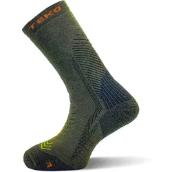 TEKO Ecohike Exodus Medium Full Cushion 3.0 Trekkingsocken dunkelgrün L