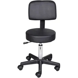 Homcom Rollhocker Polyamid Schwarz