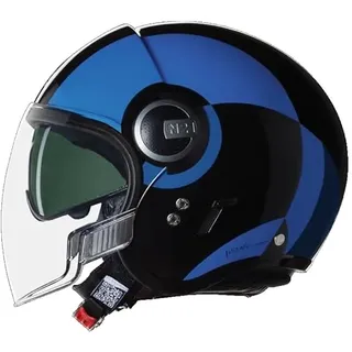 HELMET N21 VISOR 06 BICROMO 351 XL, Black/Blue/Light Blue