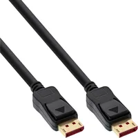 InLine DisplayPort 1.4 Kabel, schwarz, vergoldete Kontakte, 0,5m